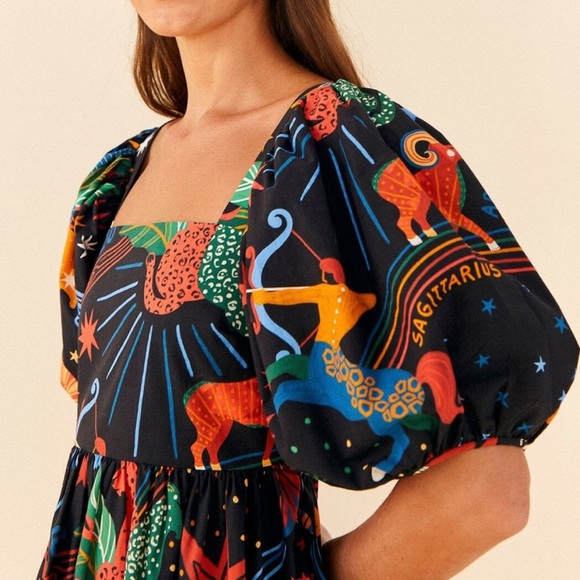 FARM Rio Multicolor Zodiac Mini Dress - Picture 4 of 7